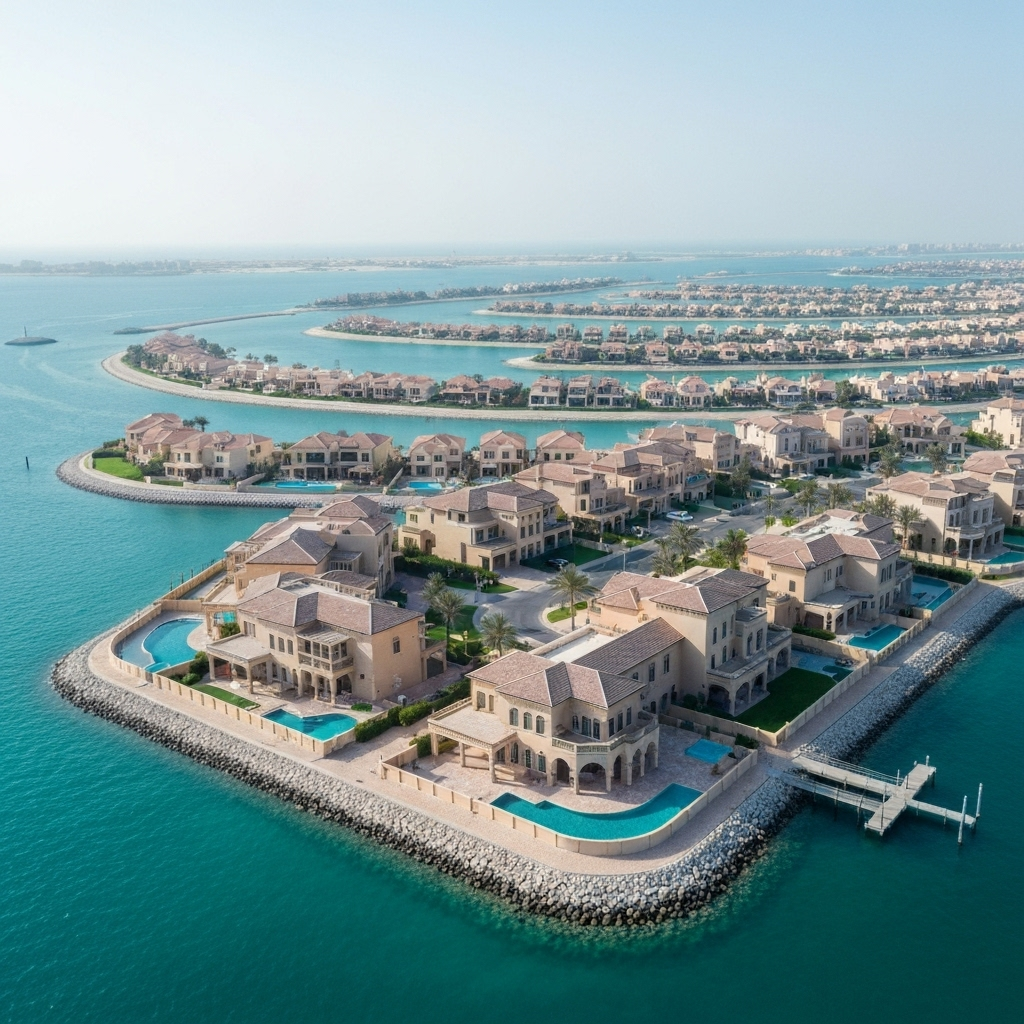 Palm Jumeirah waterfront villas